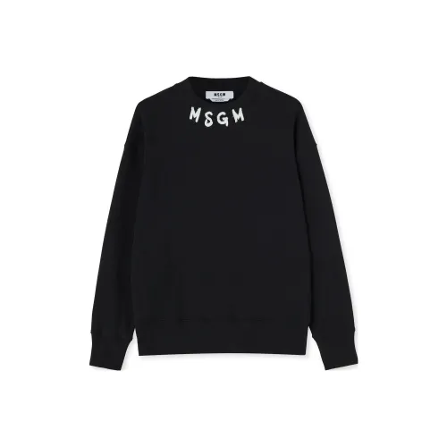 MSGM Черные Мужские Свитшоты