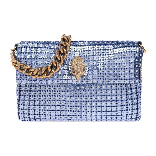 Kurt Geiger London Стекло Сумка через плечо Маленькая Женская Фиолетово-синяя