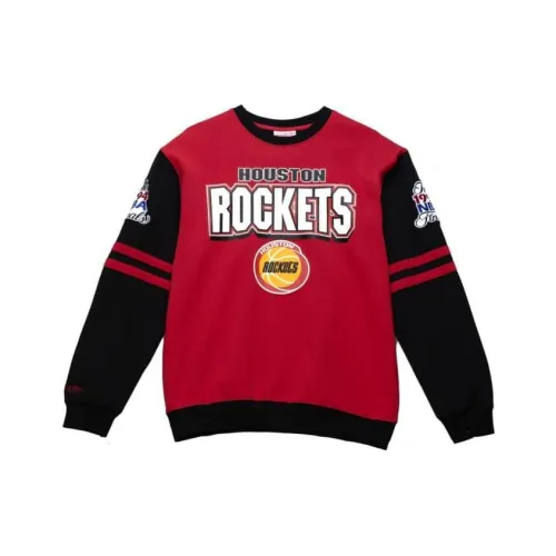 Mitchell Ness Red Men's Hoodies Mitchell Ness Красный Мужские Толстовки