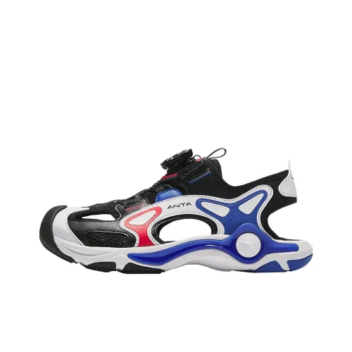 Antakids противоскользящие анти-KICK и дышащие низкие топы детские сандалии черного белого и синего цвета для подростков