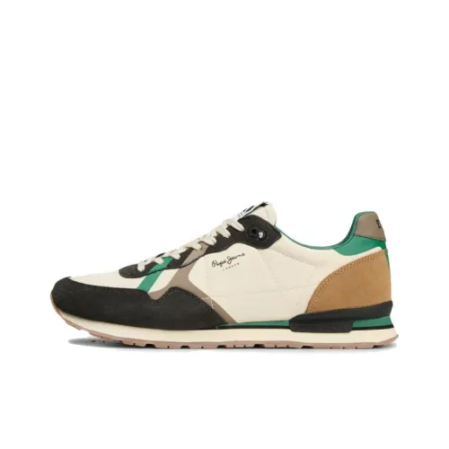 Pepe Jeans Casual Низкий Топ Бежевый Черный Мужской