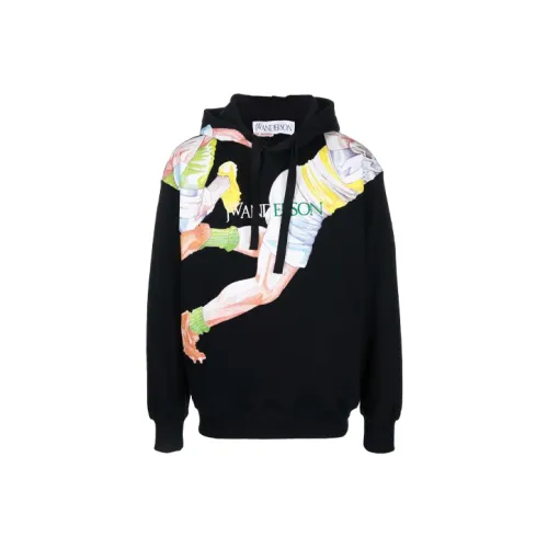 JW Anderson Черные Мужские Свитшоты