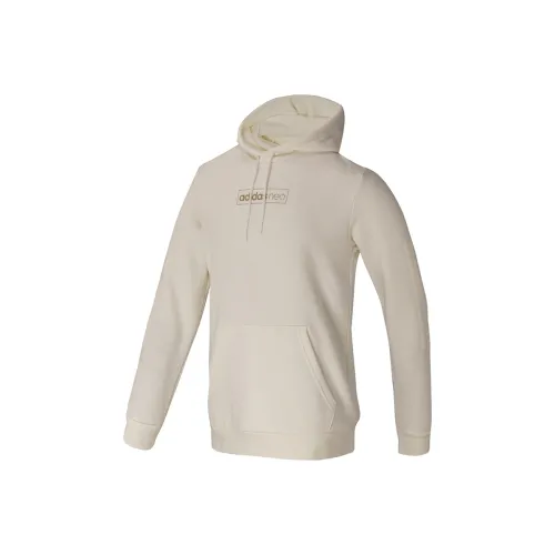 ADIDAS NEO M Fav Dec HDY Логотип Толстовка Мужской Нефритовый Белый