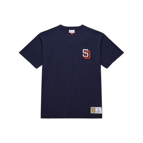 MITCHELL NESS x MLB San Diego Padres Футболка Мужская Морской Синий