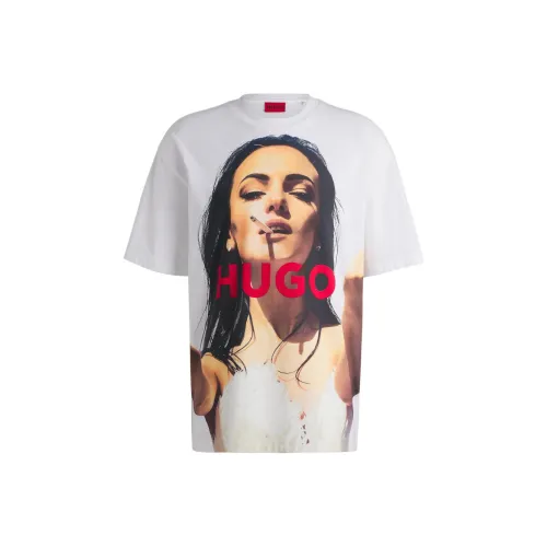 Hugo Boss Белые Мужские T-рубашки