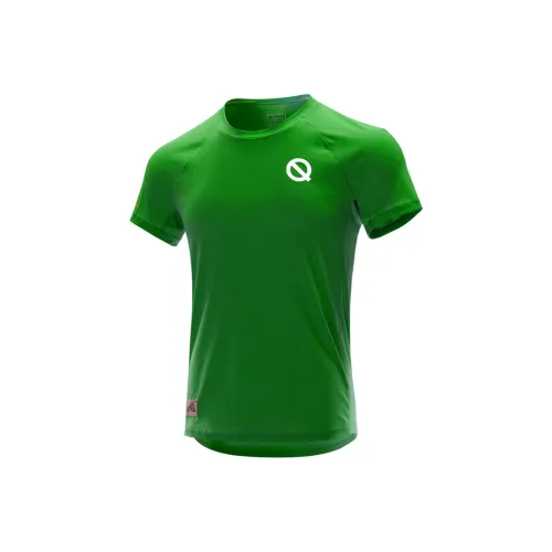 Qinkung T-рубашка мужская цвет лесной зеленый