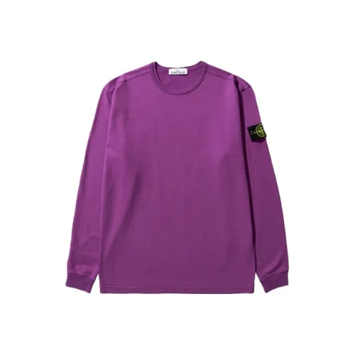 STONE ISLAND Фуксия Мужские Свитшоты
