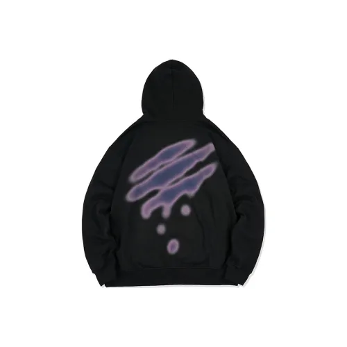 Suamoment x Off Белый С капюшоном Свободный крой Толстовка Унисекс