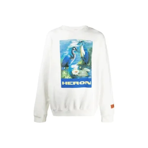 HERON PRESTON Белый Унисекс Свитшоты