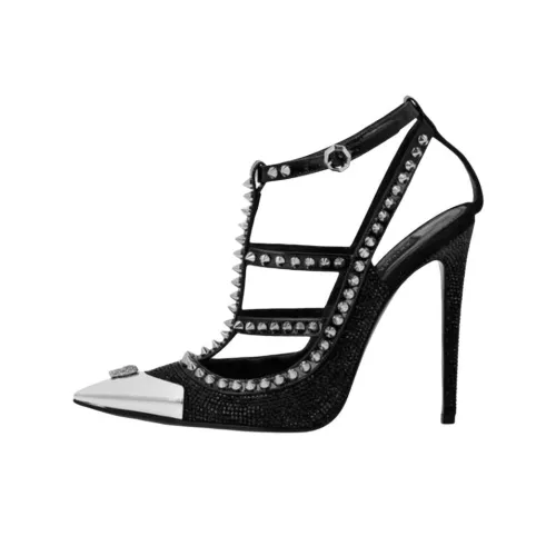 PHILIPP PLEIN Узкий каблук Высокие каблуки 12 см Женские Черный