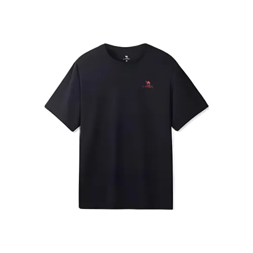 CAMEL Спортивная беговая одежда Фитнес Быстросохнущая Базовая Универсальная Короткий рукав Т-рубашка Мужская