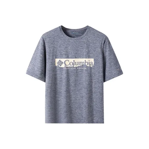 Columbia T-Shirt Мужской Светло-Синий