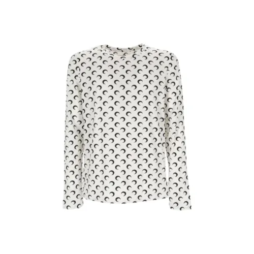 Marine Serre T-Shirt Мужской Белый