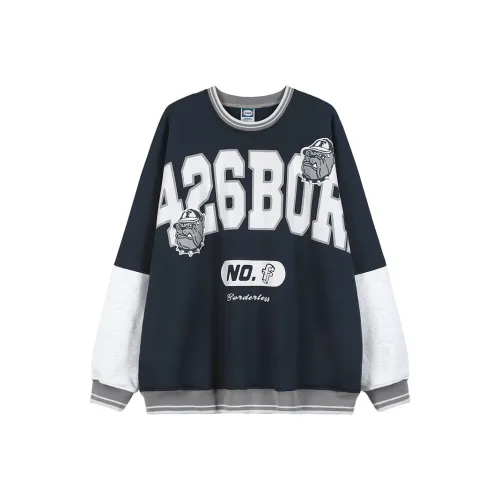 F426 Свитшот Унисекс Темно-синий Темно-синий