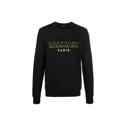 BALMAIN Черные Мужские Свитшоты