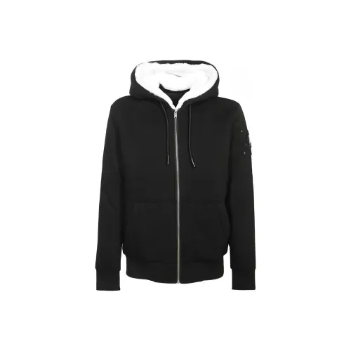 Moose Knuckles Черный/Белый Мужские Свитшоты