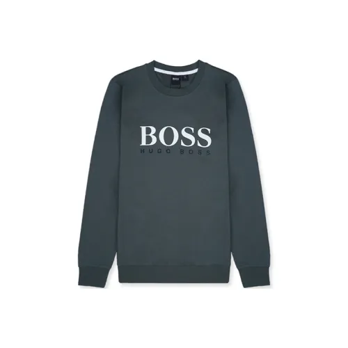 Hugo Boss Темно-серый Мужской Свитшот