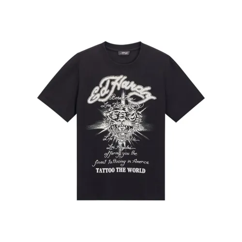 Ed Hardy Черные Мужские T-Рубашки