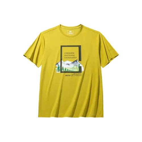 ANTA x National Geographic Outdoor Collection T-Shirt Мужской Earth Коричневый Желтый