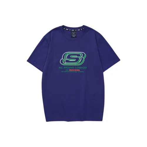Skechers COLORFUL Средневековый синий Унисекс Футболка