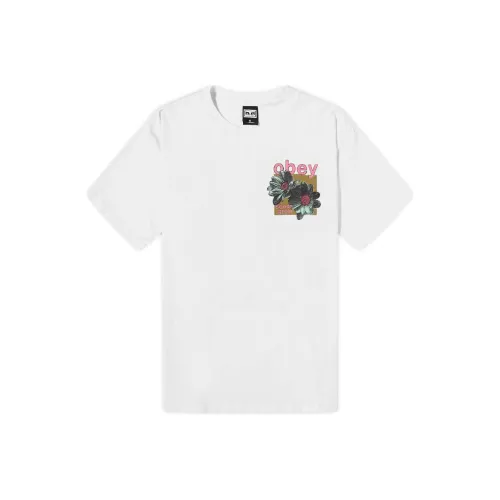 OBEY Белая Мужская T-Рубашка