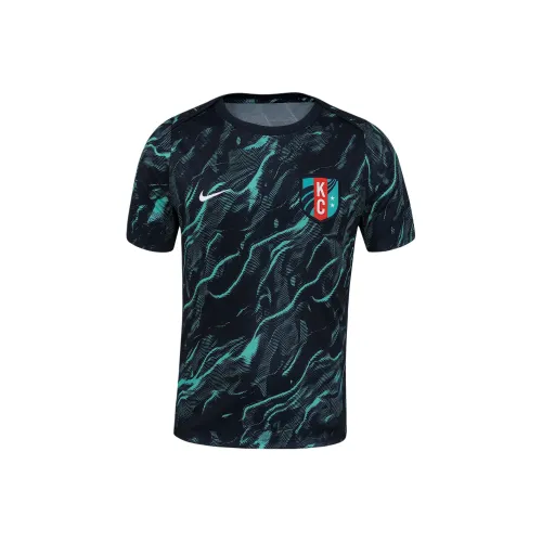 Nike NWSL T-Shirt Мужской Супер Бирюзовый Черный обсидиан Цвет