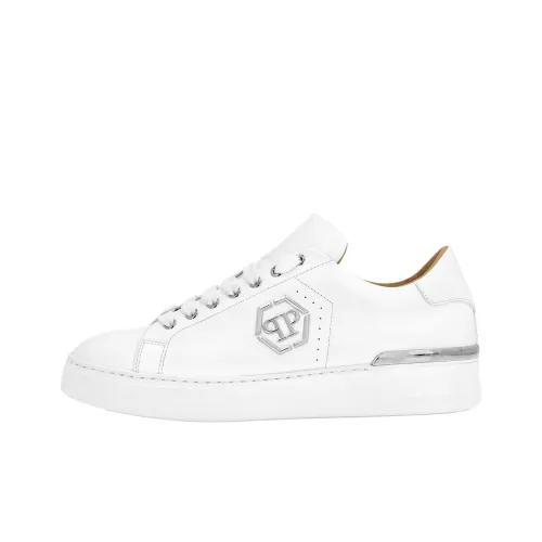 PHILIPP PLEIN Hexagon Low Топ Скейтборд Кроссовки Унисекс Белый