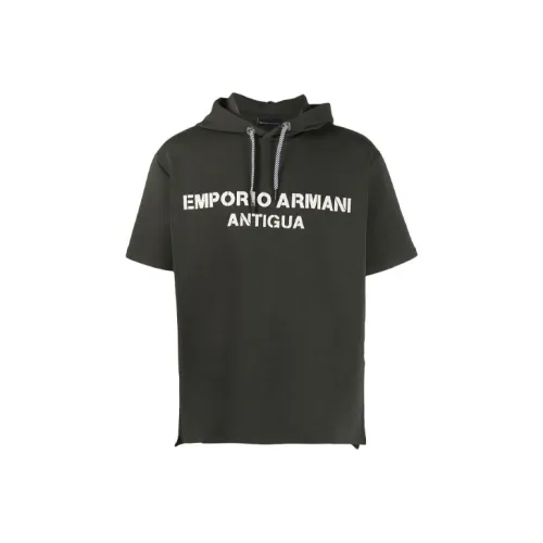 EMPORIO ARMANI Зеленый Мужской Свитшот