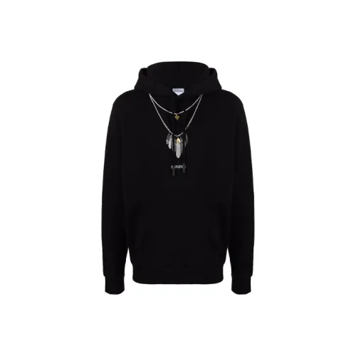 MARCELO BURLON Черные Мужские Свитшоты