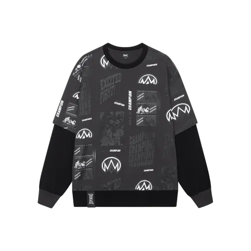 EVERLAST Круглый вырез Mock Два предмета Толстовка Унисекс Темно-серый