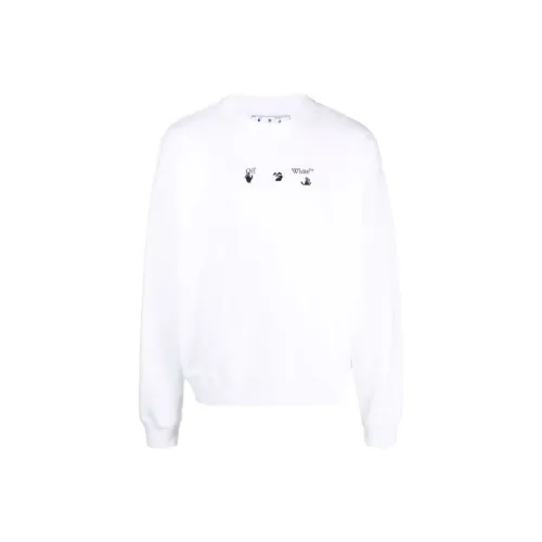Off Белый FW21 Белый Мужские Толстовки