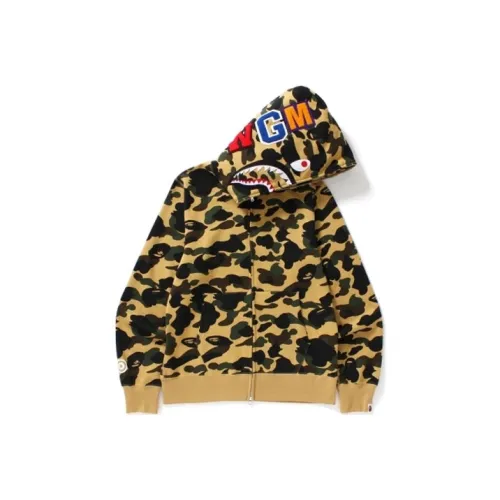 A BATHING APE Свитшот Унисекс Камуфляж Желтый