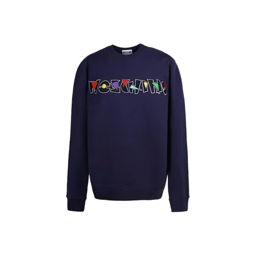 MOSCHINO Темно-синий Мужские Свитшоты
