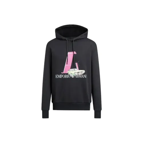 EMPORIO ARMANI SS22 Толстовка Мужской Черный