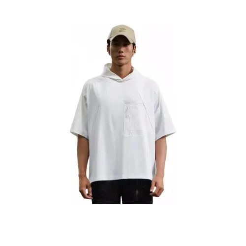 TAJEZZO Белый Мужской T-Рубашки