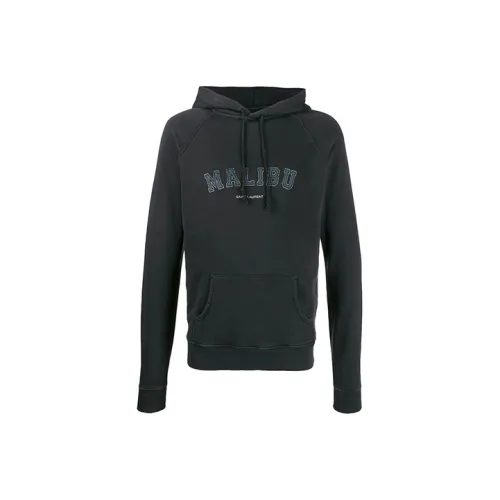 SAINT LAURENT Мужские черные свитшоты