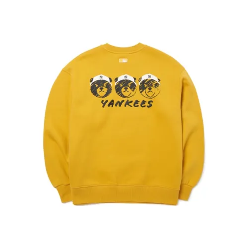 MLB Frown Bear Series Желтый Унисекс Свитшоты