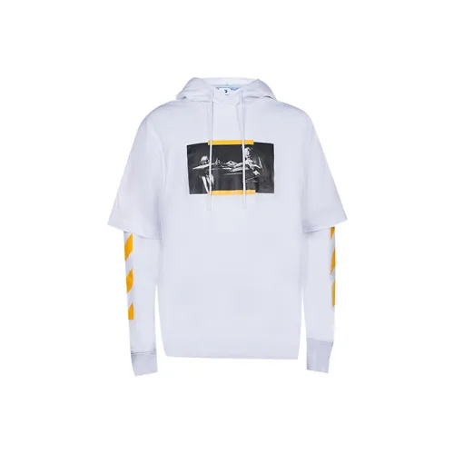 Off Белый FW21 Белый Мужские Толстовки