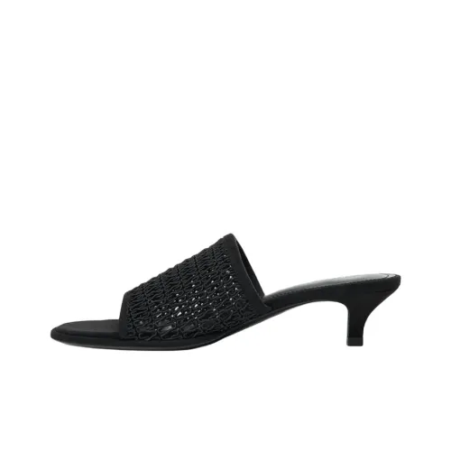 ZARA Слипоны Женские Черные