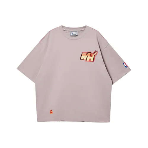 JACK JONES· Jack Jonesxnba Весенний Летний T-Рубашка Мужская C15 Серый Розовый