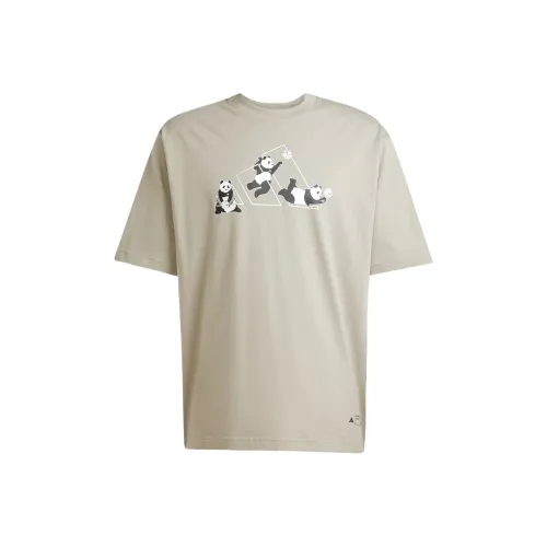 Adidas PANDA PLAY Graphic T-Shirt T-Shirt Unisex Pebble Silver Gray