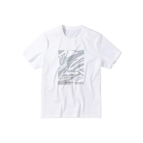 Mr.Bu Moon Белая Мужская T-Рубашка