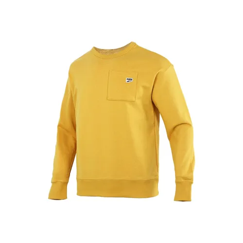 PUMA Желтые Мужские Свитшоты