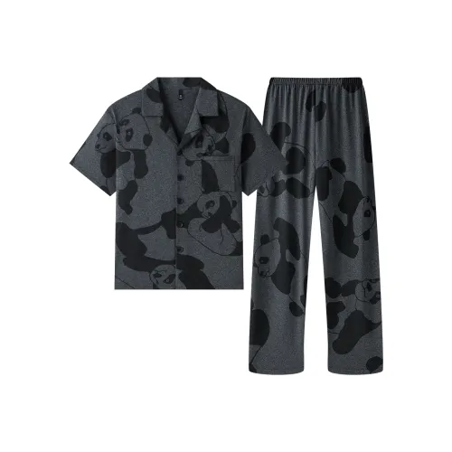 Gongdie Пижамный комплект Мужской Темно-серый