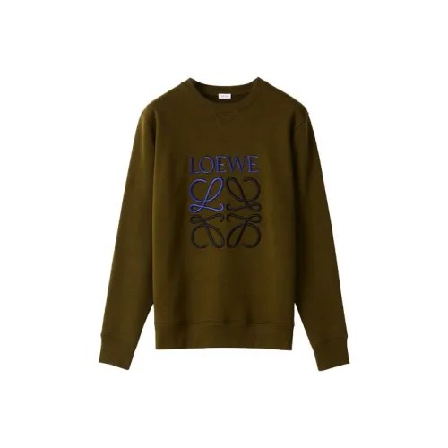 LOEWE Толстовка Мужская Хаки Зеленая