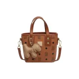 Коричневый с желтой подвеской в виде щенка