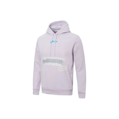 PUMA Purple Men's Hoodies PUMA Фиолетовые Мужские Толстовки