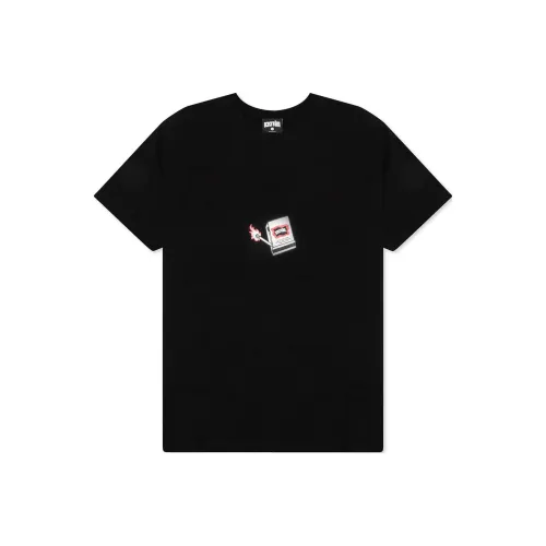 Мороженое Черный Унисекс Футболки