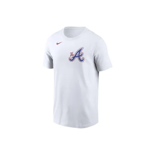 nike Austin Riley Atlanta Braves Городской Connect Fuse T-Shirt Мужской Белый