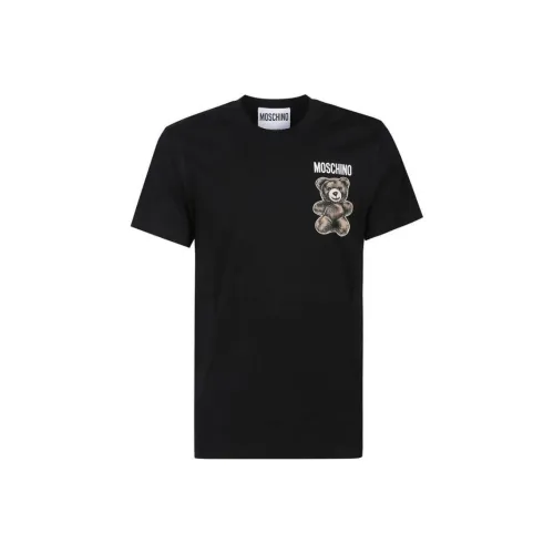 MOSCHINO SS25 T-Shirt Мужской Черный